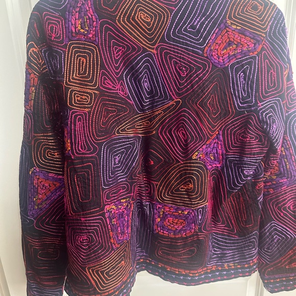 Colorful Geometric Women's Jacket - Picture 2 of 4